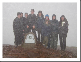 More scouts at the summit of Pen y Fan, New Years Eve 2011